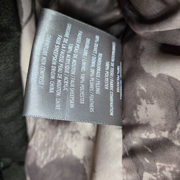 Soia & Kyo Down Puff Coat Size Small Double Zip Up Hooded Warm - Picture 8 of 8